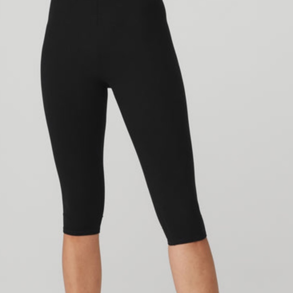 KYODAN CAPRI LEGGINGS PANTS BLACK YOGA high waisted MEDIUM